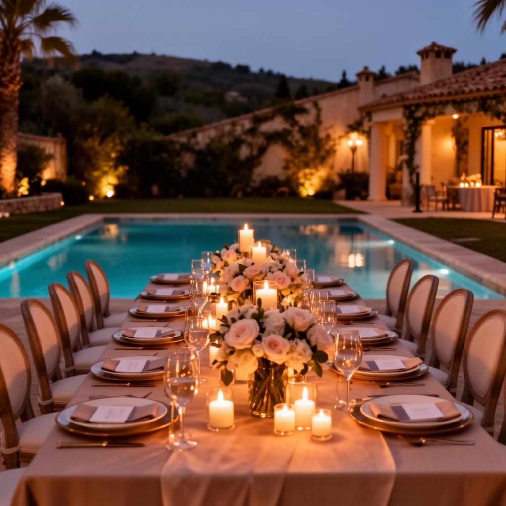 Evento privato al music club Roma NC Blu bordo piscina